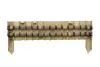 Product image 2 of the product “Rigid bed edging made of yellow-brown bamboo cut in half horizontally, length 90cm, height 20cm, for spiking (ends approx. 35cm) ”